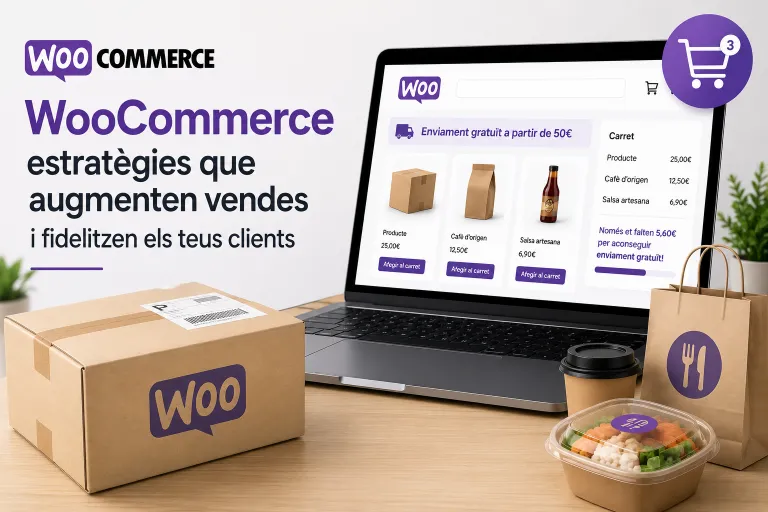 WooCommerce per augmentar les vendes d'una botiga online, restaurant o negoci de menjar a domicili.